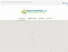 Tablet Screenshot of bayerslakepark.com